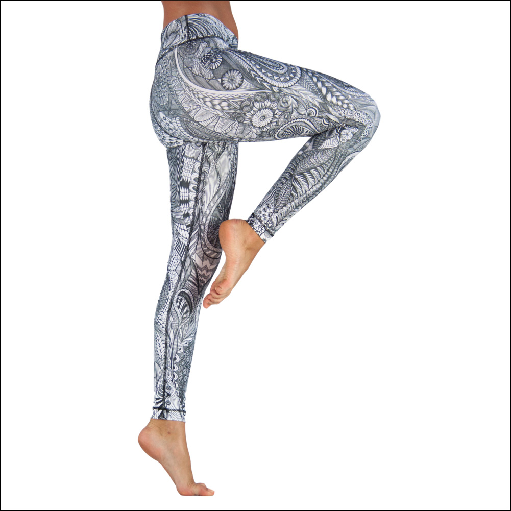Niyama Yoga Pants Zentangle